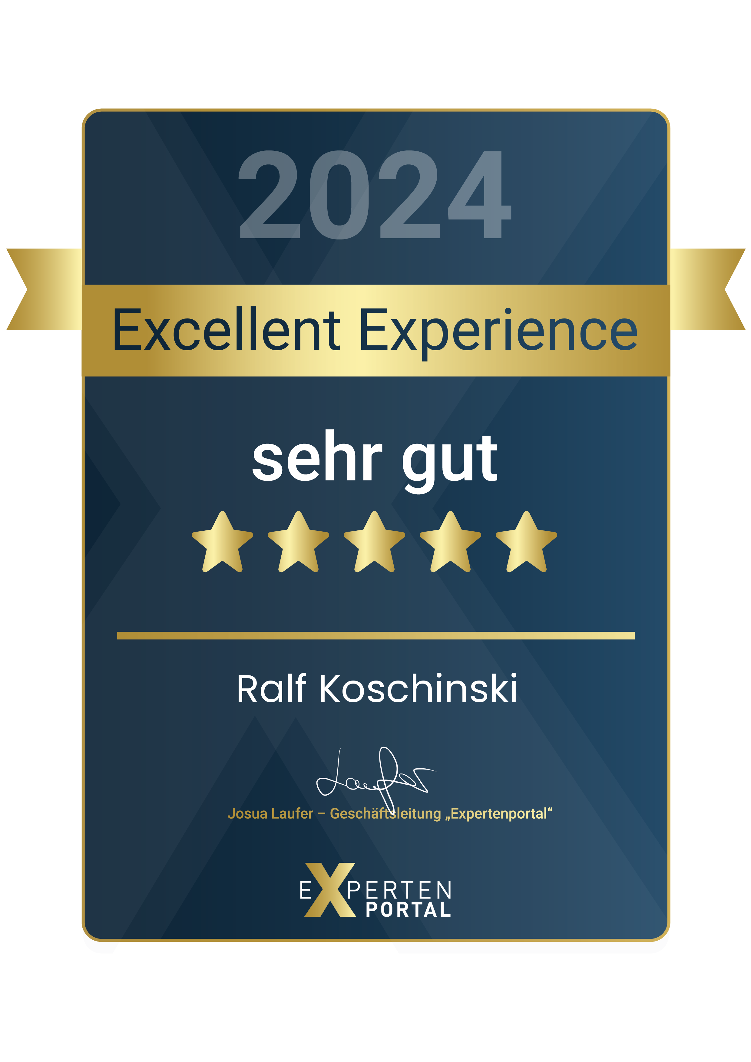 Ralf Koschinski excellent experience Logo
