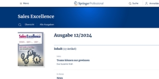 Fachartikel von Ralf Koschinski im Sales Excellence Zeitschrift. "Vom Auftragsabwickler zum Kundencoach"